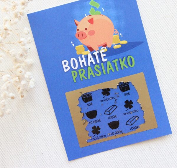 stierací žreb prasiatko