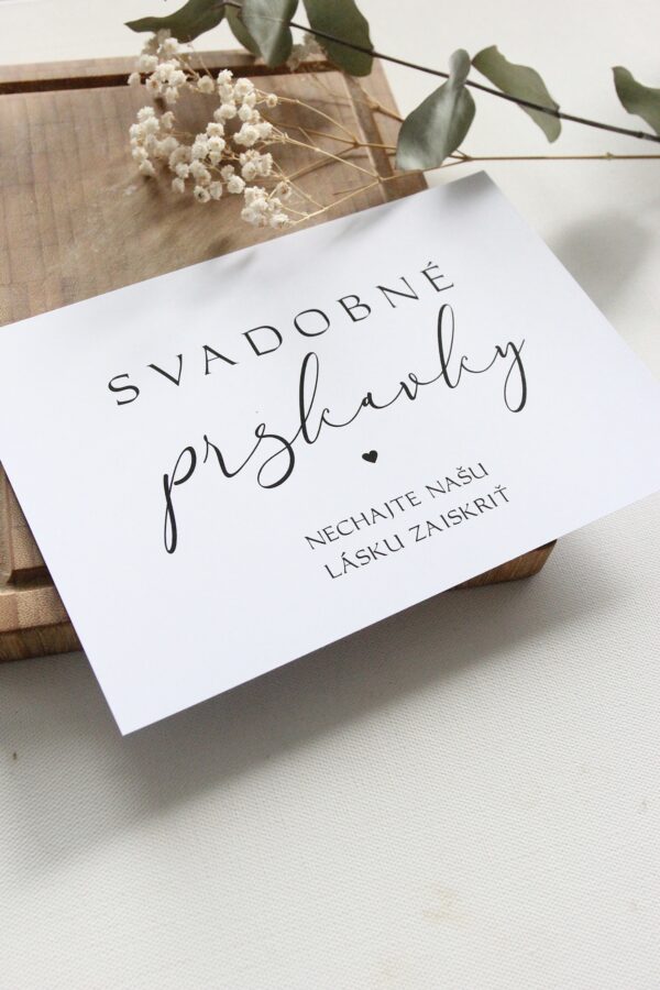 Kartička - Svadobné prskavky