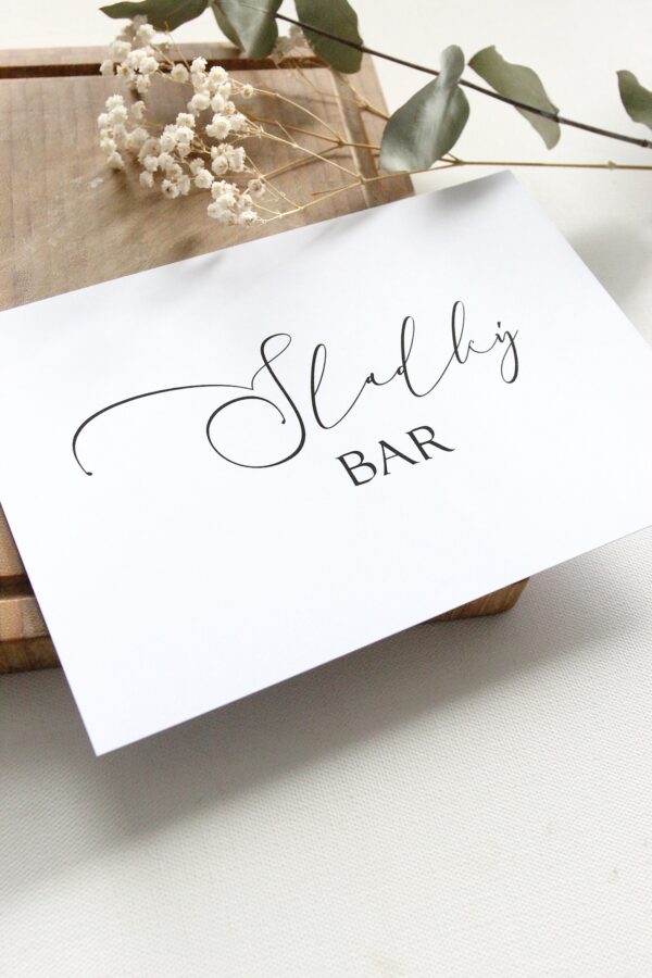 Kartička - Sladký bar