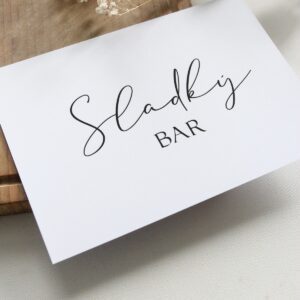 Kartička - Sladký bar