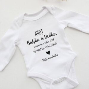 Detské body - oznámenie tehotenstva babka dedko budúca mamička