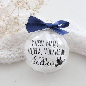 Vianočná guľa - v nebi máme anjela, voláme ho... (doplň)